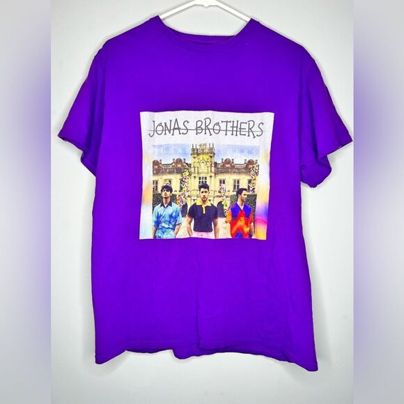 Jonas Brother Purple Band Tee Size Medium - Picture 1 of 3